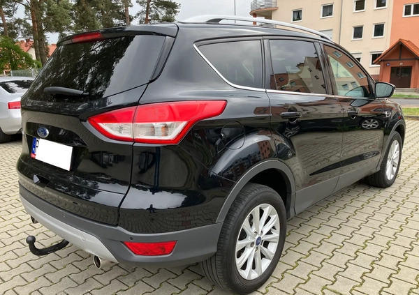 Ford Kuga cena 53800 przebieg: 222600, rok produkcji 2015 z Leszno małe 352